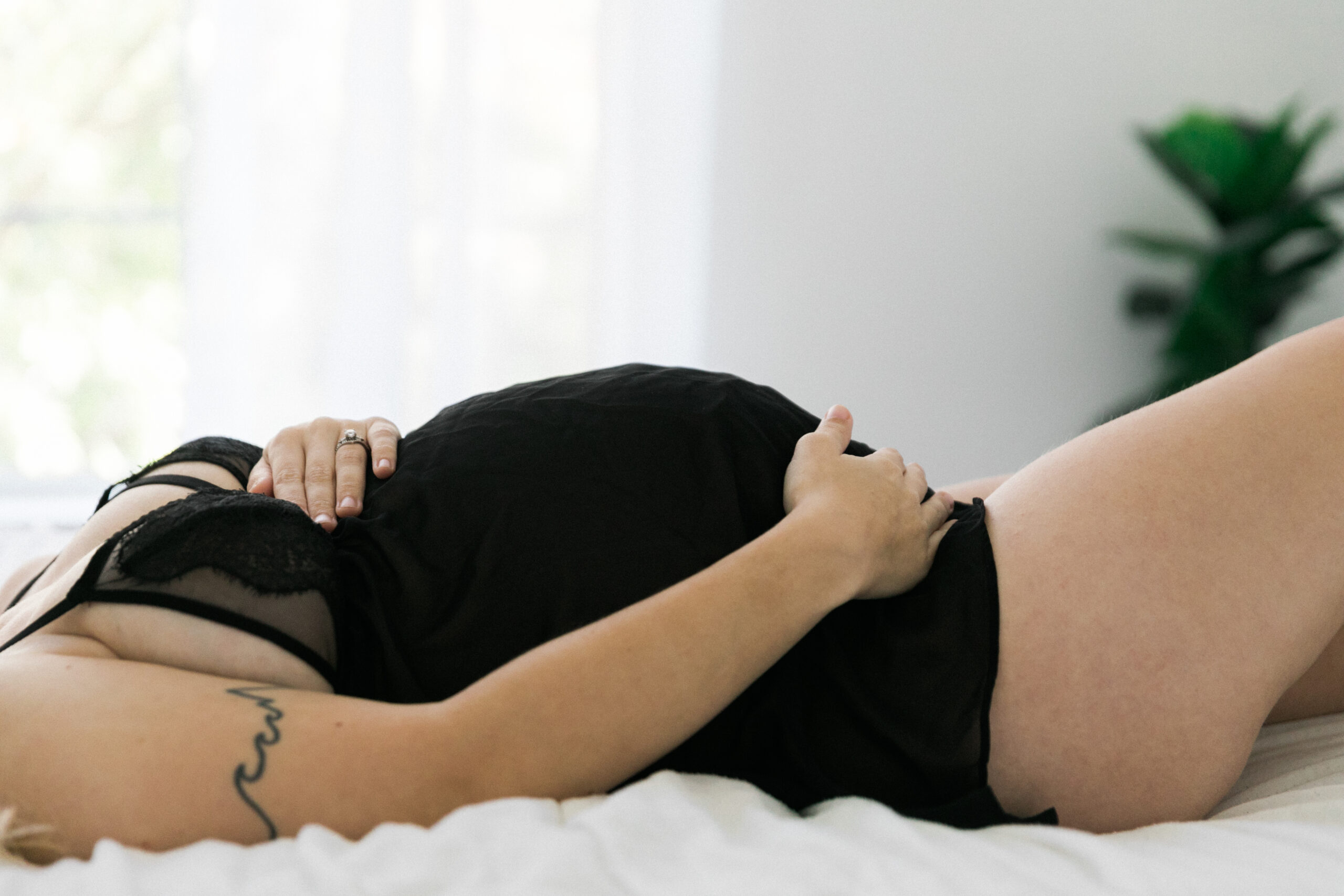 Dallas maternity boudoir